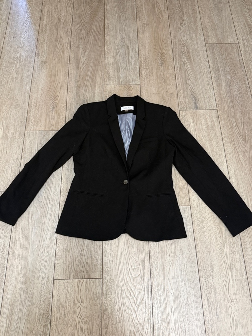 Calvin Klein one button blazer